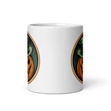 Retro Ghoul 4 White glossy mug