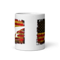 USA Hang Gliding White glossy mug