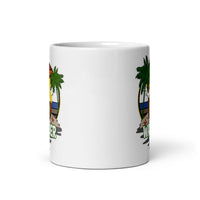 Wander White glossy mug