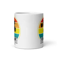 Beach White glossy mug