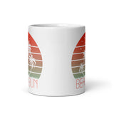 Beach Bum White glossy mug