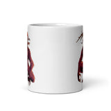 Horror Reindeer 2 White glossy mug