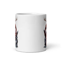 Horror Reindeer 3 White glossy mug