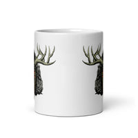 Horror Reindeer 4 White glossy mug