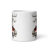 Horror Reindeer 6 White glossy mug