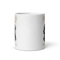 Deck the Halls With Skulls and Bodies Valhalla White glossy mug