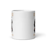 Deck the Halls With Skulls and Bodies Valhalla White glossy mug