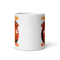 I Hope Your Halloween is Bootiful White glossy mug