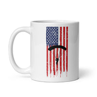 American Parachutist White glossy mug