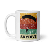 Skydive White glossy mug