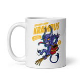 Greetings From Krampus White glossy mug