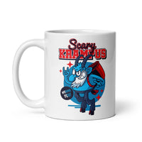 Scary Krampus White glossy mug