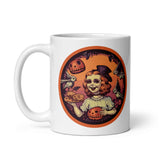 Retro Ghoul 19 White glossy mug