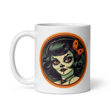 Retro Ghoul 16 White glossy mug