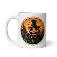 Retro Ghoul 14 White glossy mug