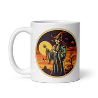 Retro Ghoul 11 White glossy mug