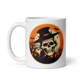 Retro Ghoul 9 White glossy mug