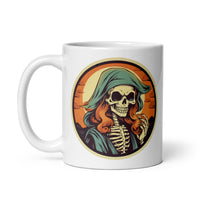 Retro Ghoul 8 White glossy mug