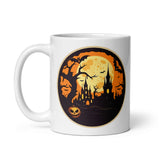 Retro Ghoul 6 White glossy mug