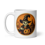 Retro Ghoul 3 White glossy mug