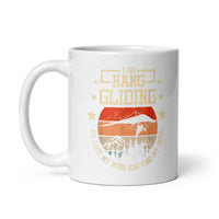 I Go Hang Gliding White glossy mug