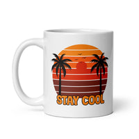 Stay Cool White glossy mug