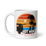 Hot Mom Summer White glossy mug