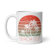 Beach Bum White glossy mug