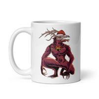 Horror Reindeer 2 White glossy mug