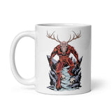 Horror Reindeer 3 White glossy mug