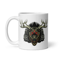 Horror Reindeer 4 White glossy mug