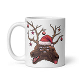 Horror Reindeer 5 White glossy mug