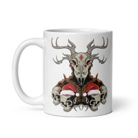 Horror Reindeer 6 White glossy mug