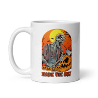 Zombie Vibe Only White glossy mug