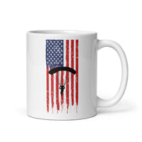 American Parachutist White glossy mug