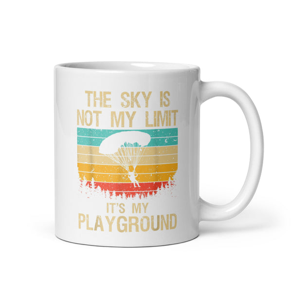 The Sky is Not My Limit White glossy mug