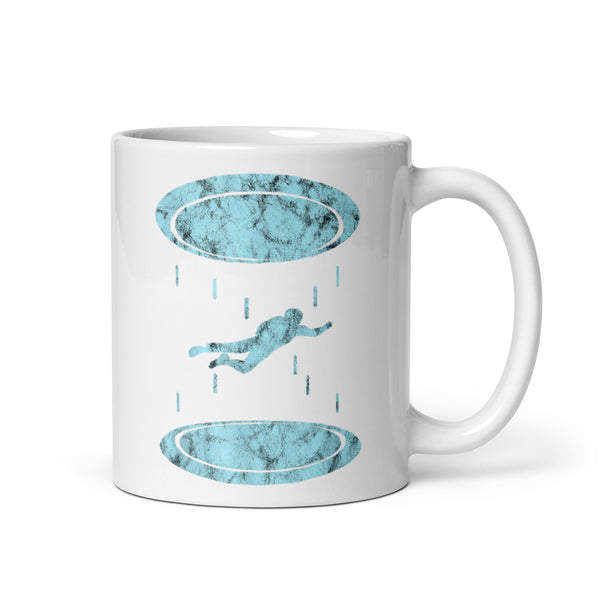 Skydive Tunnel White glossy mug