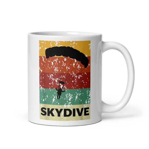 Skydive White glossy mug