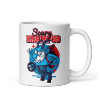 Scary Krampus White glossy mug