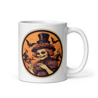 Retro Ghoul 18 White glossy mug