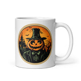 Retro Ghoul 14 White glossy mug