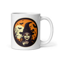 Retro Ghoul 12 White glossy mug