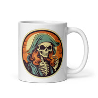 Retro Ghoul 8 White glossy mug