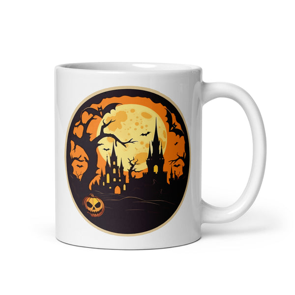 Retro Ghoul 6 White glossy mug