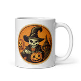 Retro Ghoul 3 White glossy mug