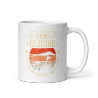 I Go Hang Gliding White glossy mug