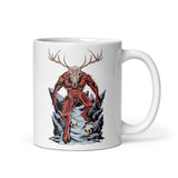 Horror Reindeer 3 White glossy mug