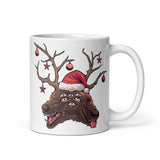 Horror Reindeer 5 White glossy mug