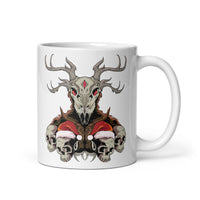 Horror Reindeer 6 White glossy mug