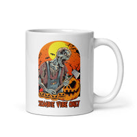 Zombie Vibe Only White glossy mug